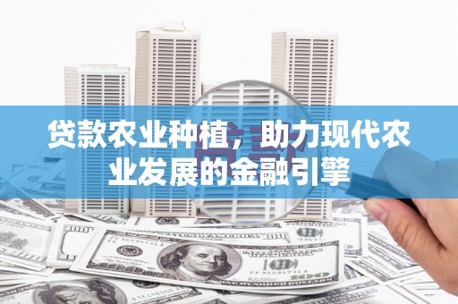 普洱贷款农业种植，助力现代农业发展的金融引擎