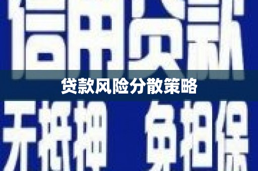 普洱贷款风险分散策略