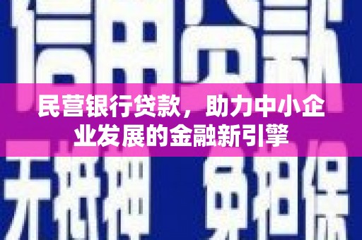 普洱民营银行贷款，助力中小企业发展的金融新引擎