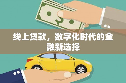 普洱线上贷款，数字化时代的金融新选择