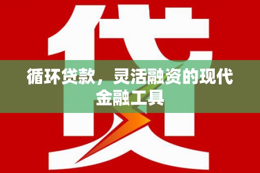 普洱循环贷款，灵活融资的现代金融工具