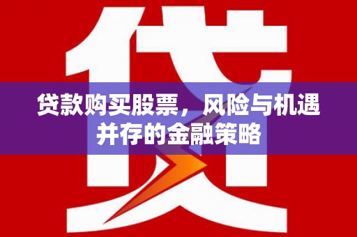 普洱贷款购买股票，风险与机遇并存的金融策略