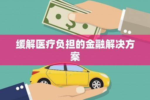 普洱缓解医疗负担的金融解决方案